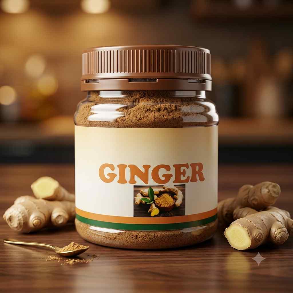 Ground Ginger Powder (250g) – Pure, Bold Ginger Zing for Culinary, Tea, Digestion & Immunity Support