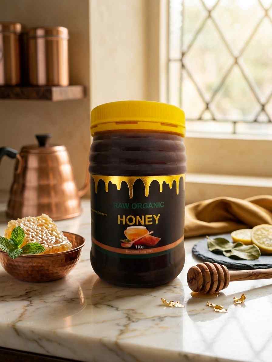 Raw Honey 1kg – Pure, Unfiltered & Sustainably Harvested – Natural Sweetener Rich in Antioxidants