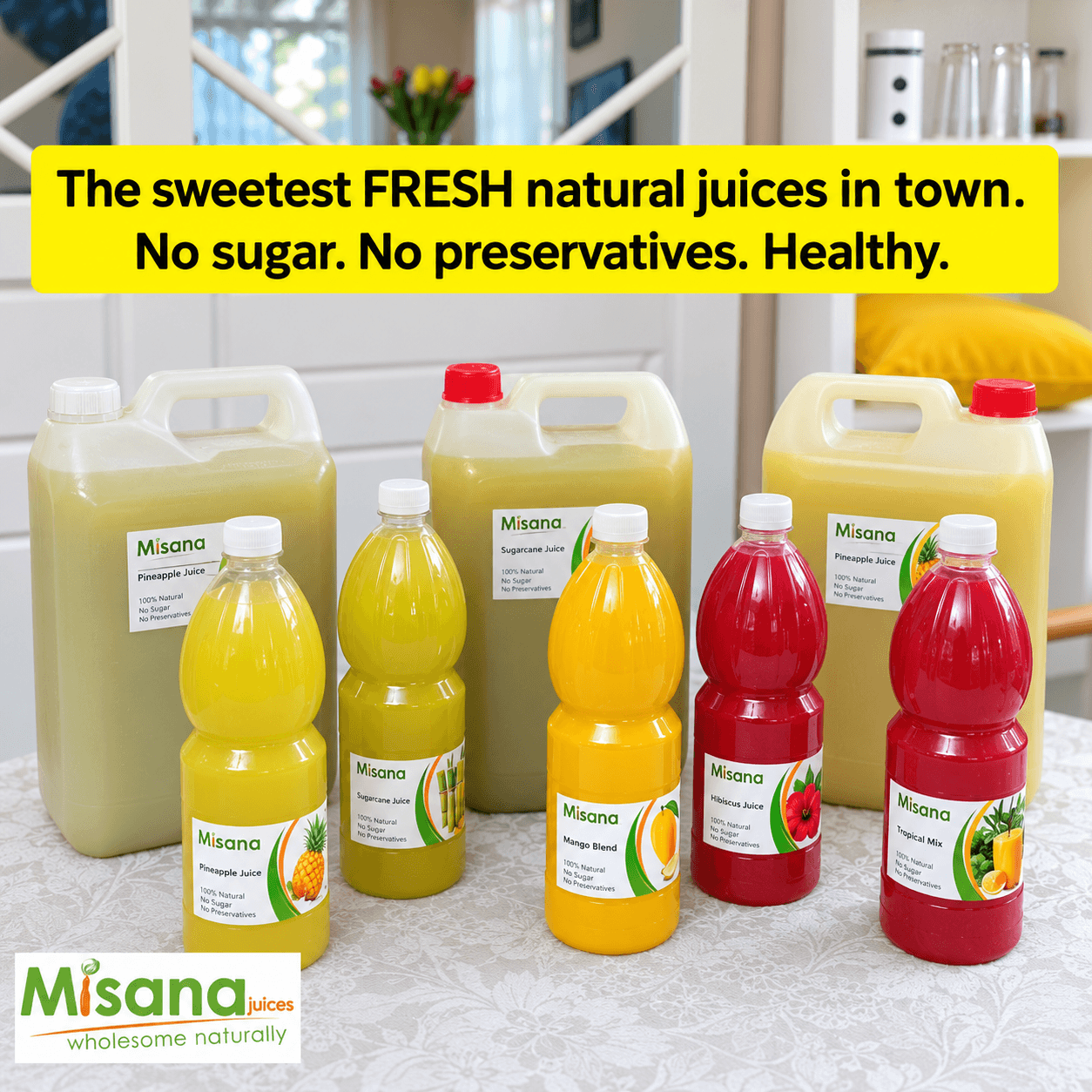Fresh Natural Juices – No Sugar, No Preservatives | Passion, Mango, Orange & More